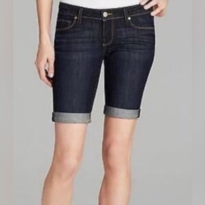 Paige Women’s Dark Wash Bermuda Shorts Size 26.